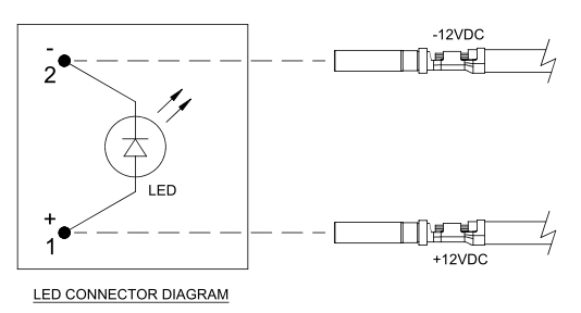 Amphenol Buchsengehäuse 2-polig AT-Serie mit 12V LED, weiß