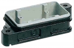 Han 6B HPR bulkhead mounted housing, screw locking