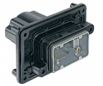 Han 6B HPR panel feed through housing, mounting from inside, top entry, 1xM32