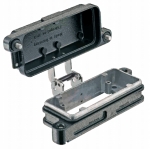 Han 16B HPR bulkhead mounted housing, screw locking